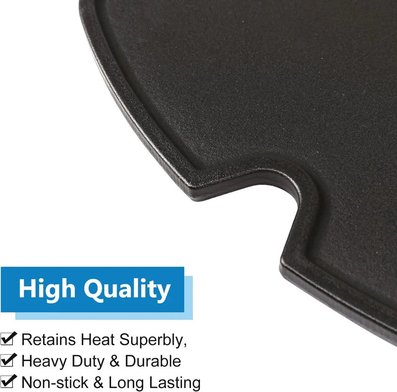 Uniflasy Cast Iron Griddle for Weber Traveler Portable Gas Grill, fits Weber 9010001 Traveler Portable Gas Grill, Cooking Griddle by GreenHaven Gardens