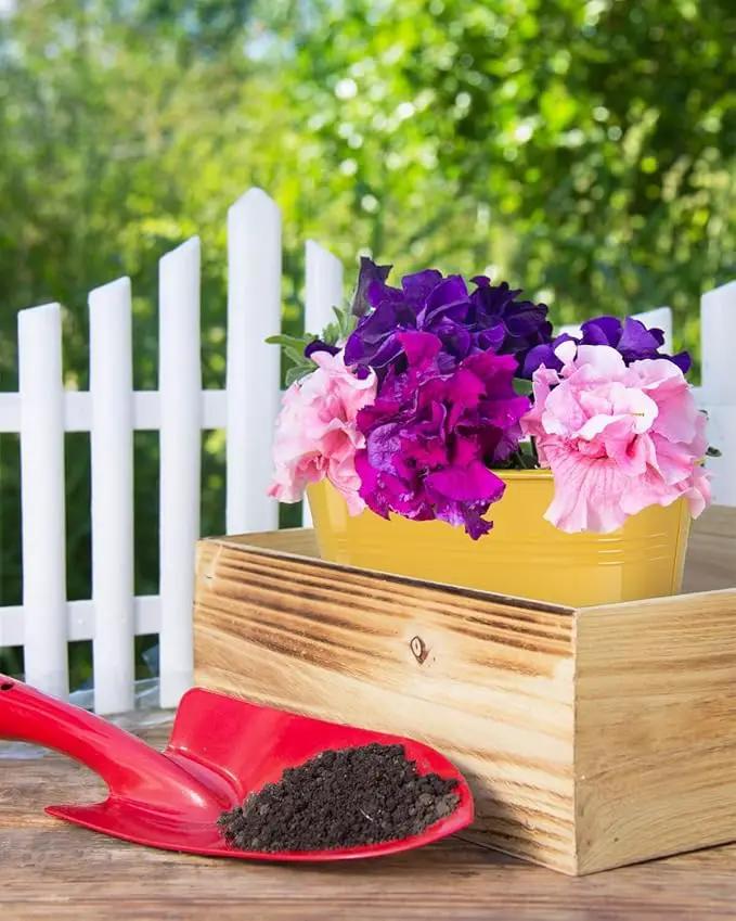 Metal Railing Planter for Outdoor Plants - 3 Pack Balcony Hanging Flower Pots with Detachable Hooks and Drain Holes Oval Bucket Rail Box Fence Planters for Home Garden Decor, Green Orange Blue by GreenHaven Gardens