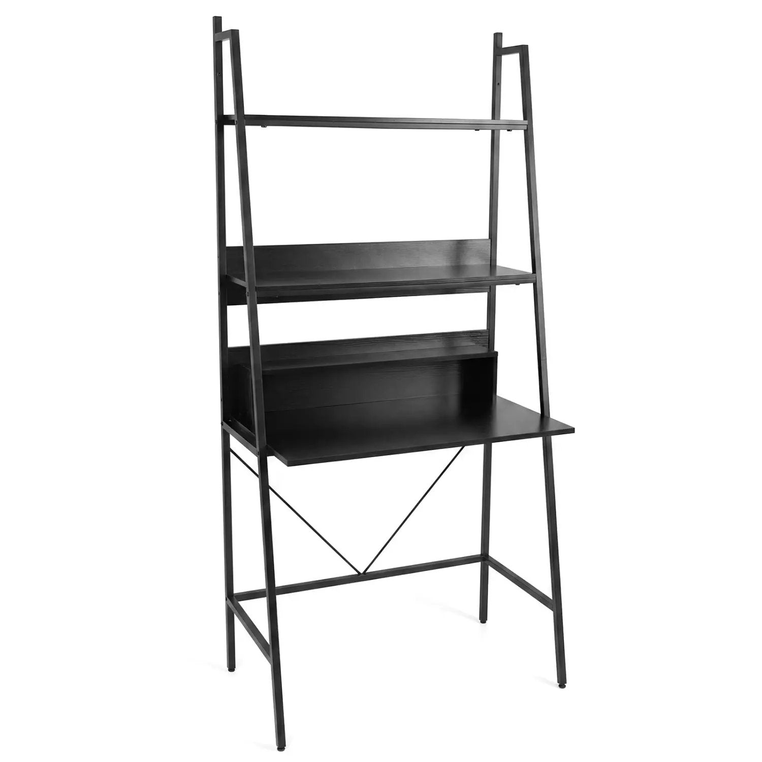 71" Freestanding Laptop Desk with Open Shelves by DirectDeals
