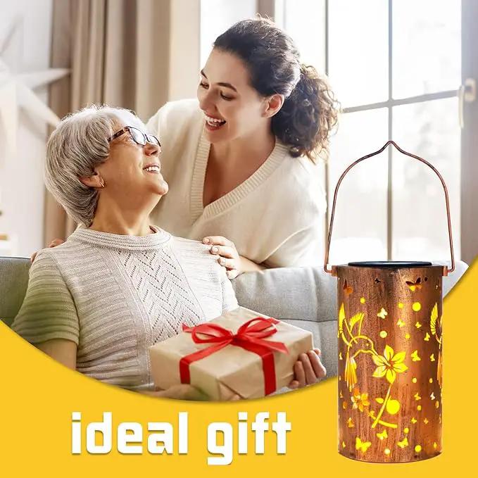 Mothers Day Gifts, 2 Pack Hummingbirds Solar Lanterns Outdoor Hanging Lantern Lights, Waterproof LED Garden Decorative Light for Patio Yard Pathway Lawn Front Porch Tree by GreenHaven Gardens