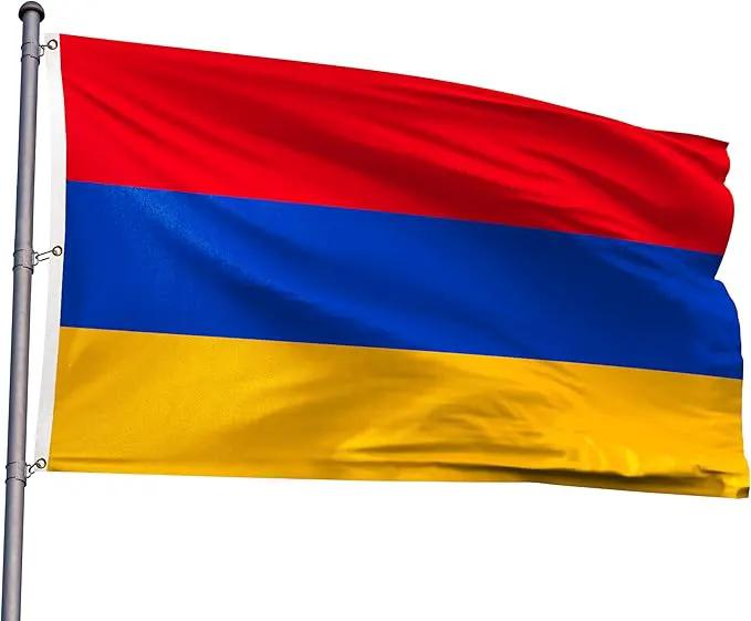 Armenia Extra Large Flag 8x12FT Giant Armenian National Polyester Flag With 3 Grommets For Patriotic Armenian Themed Festival Events Party Decoration(Armenia, 8x12FT) by GreenHaven Gardens