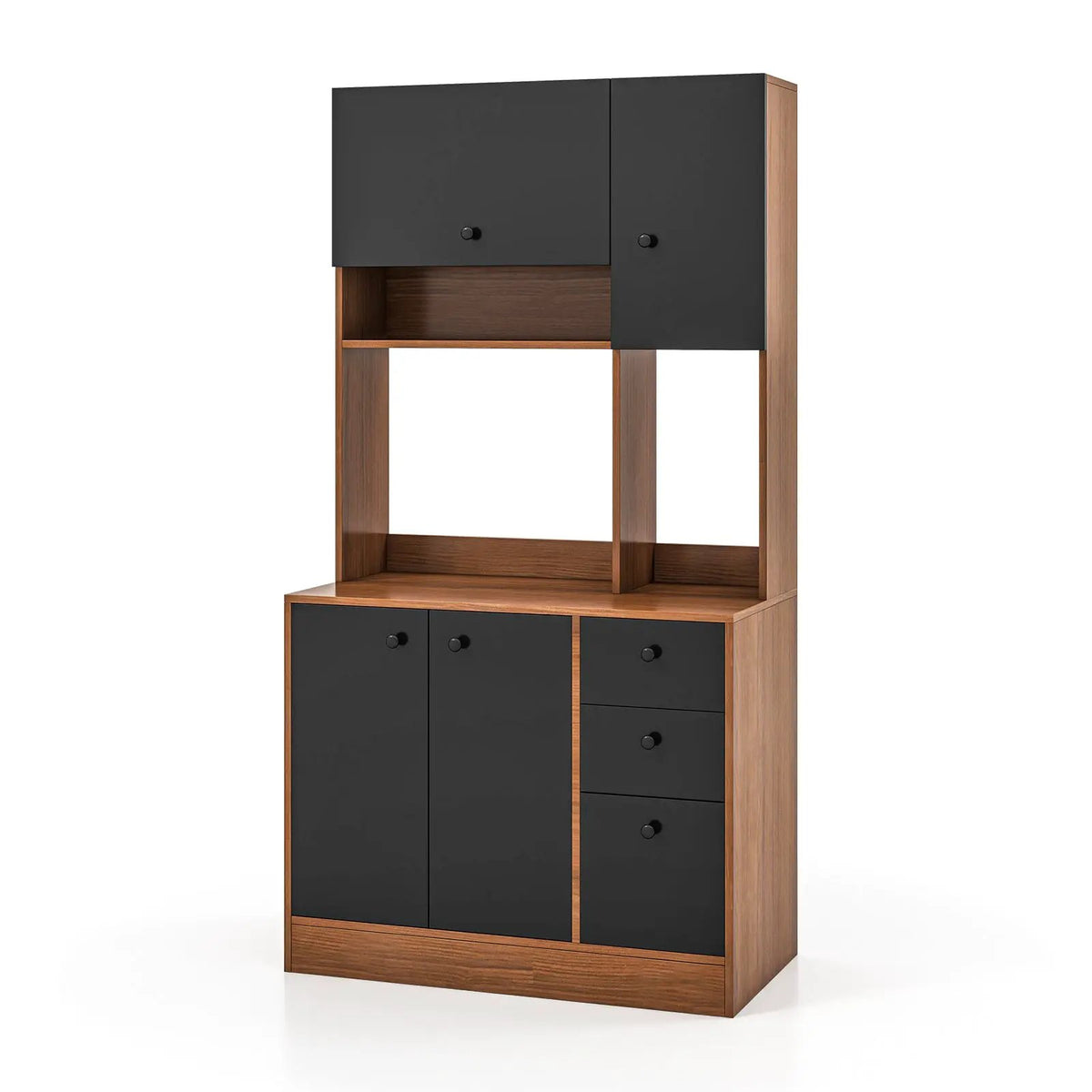 71 Inch Kitchen Pantry with 3 Storage Cabinet and 3 Deep Drawers, photo 3 of 9
