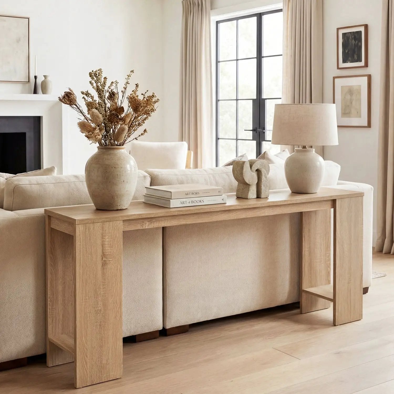 71 Inches Long Console Table with Storage for Hallway by DirectDeals