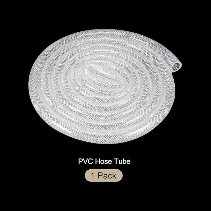 3/4" x 1" Braided Clear Plastic PVC Tubing 10ft High Pressure Flexible Reinforced Vinyl Tube, [for Garden Irrigation, Water Hose, Fish Tank, Water Transfer] - 19x25.4mm by GreenHaven Gardens