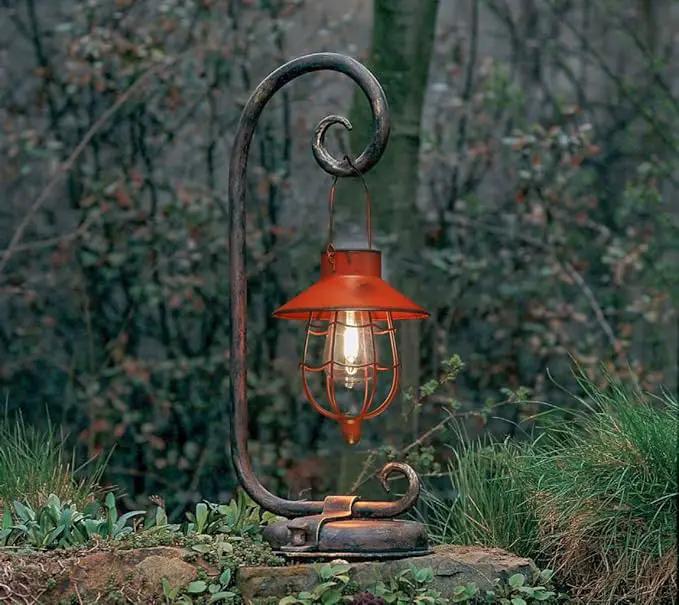 YAKii 2 Pack Solar Lantern Hanging Waterproof Outdoor Metal Solar Lamp with Warm White Light Decorate for Yard Garden Pathway Patio Porch Decor (Red) by GreenHaven Gardens