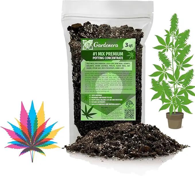 Premium Happy Plant Potting Soil Mix - Optimal Nutrient-Rich Blend for Thriving and HIGH-Yield Herbal Plants - 3 Quart by GreenHaven Gardens