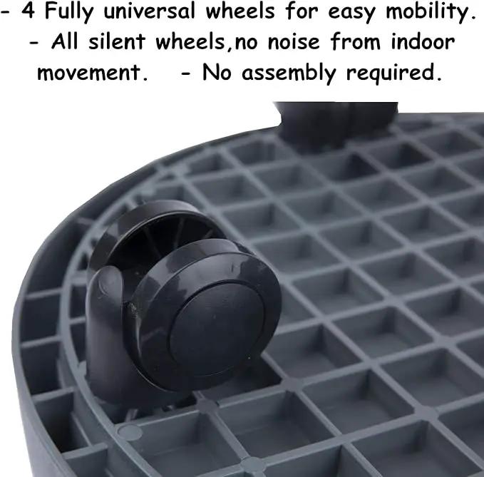 2 Pack of 11 Inch Heavy Duty Plant Caddy with Wheels,Rolling Plant Stand Pot Trolley,Wheeled Planter Saucer Tray,Potted Flower Mover Dolly with Casters Round Coaster for Indoor Outdoor by GreenHaven Gardens