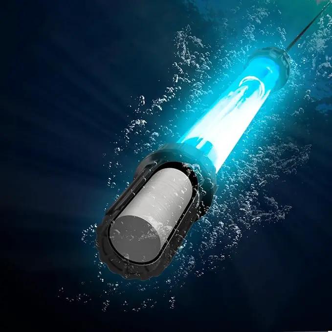 18W Aquarium UV Light for 100-1000 Gallon, UV Pond Water Clarifier for Koi Pond, Swimming Pool, Spa, Large Fish Tank, Cold Plunge UV Light for Pond Algae Control by GreenHaven Gardens