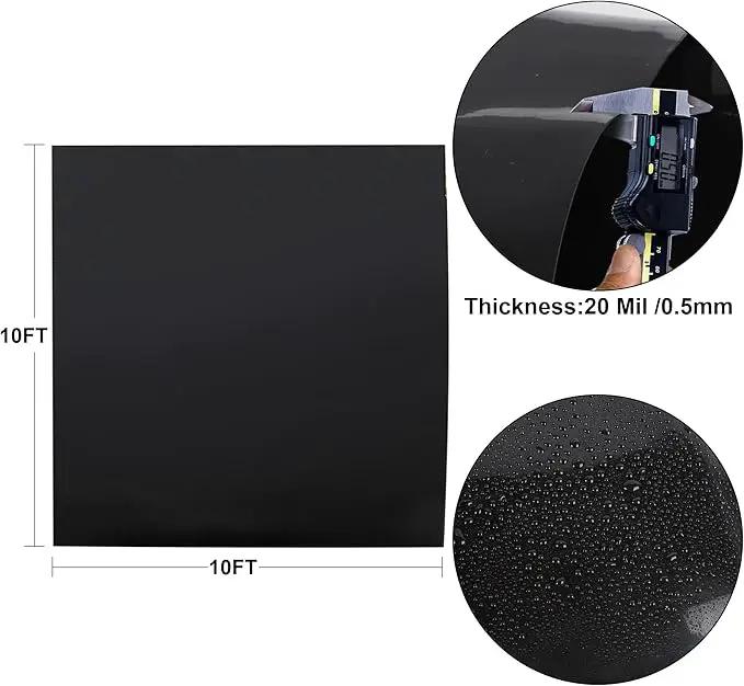 10 x 10 FT Pond Liner, 20 Mil Fish Pond HDPE Liner, Pond Liners for Outdoor Ponds, Koi Ponds, Garden Fountain, Waterfall by GreenHaven Gardens
