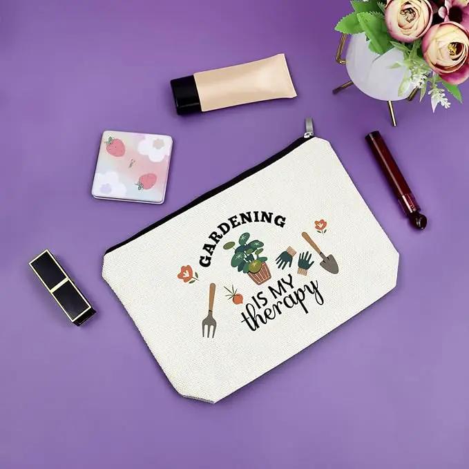 Gardening Gifts for Women Unique Makeup Bag Mom Birthday Gifts Gardener Cosmetic Bag Gardening Is My Therapy Funny Plant Lady Gifts Nature Lovers Gift Ideas Mothers Day Christmas Gifts by GreenHaven Gardens