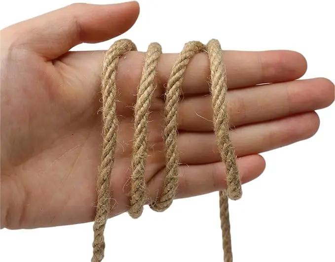 Jute Twine String,164 Feet 1/4 Inch Natural Jute Rope,4ply Thin Ribbon Hemp Twine for Gift Wrapping Craft Plant Garden Christmas Handmade Arts Decoration Packing String Home Decor by GreenHaven Gardens