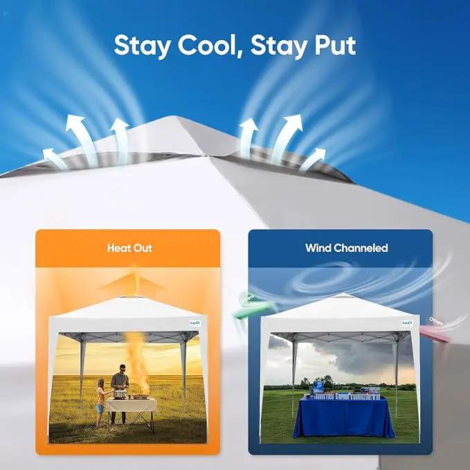 Quictent 10x10 Pop Up Canopy Tent - Instant Setup Gazebo for 1 Person, Portable & Compact, Waterproof & UV Protection, Ideal for Camping, Beach, Parties, and Outdoor Events by GreenHaven Gardens