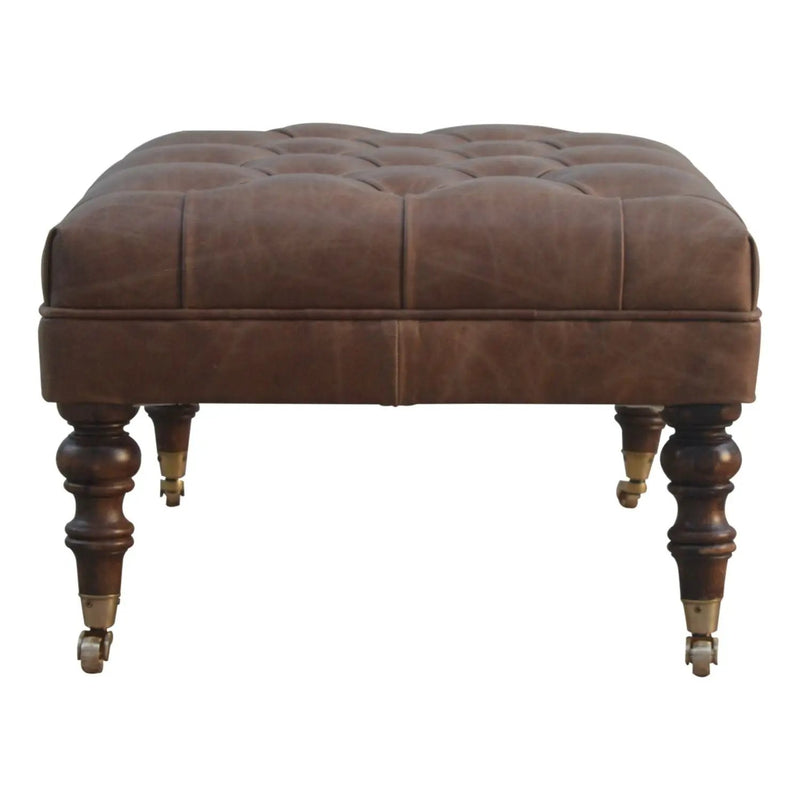 Buffalo - Ottoman With Castor Legs by HouseOfZazla