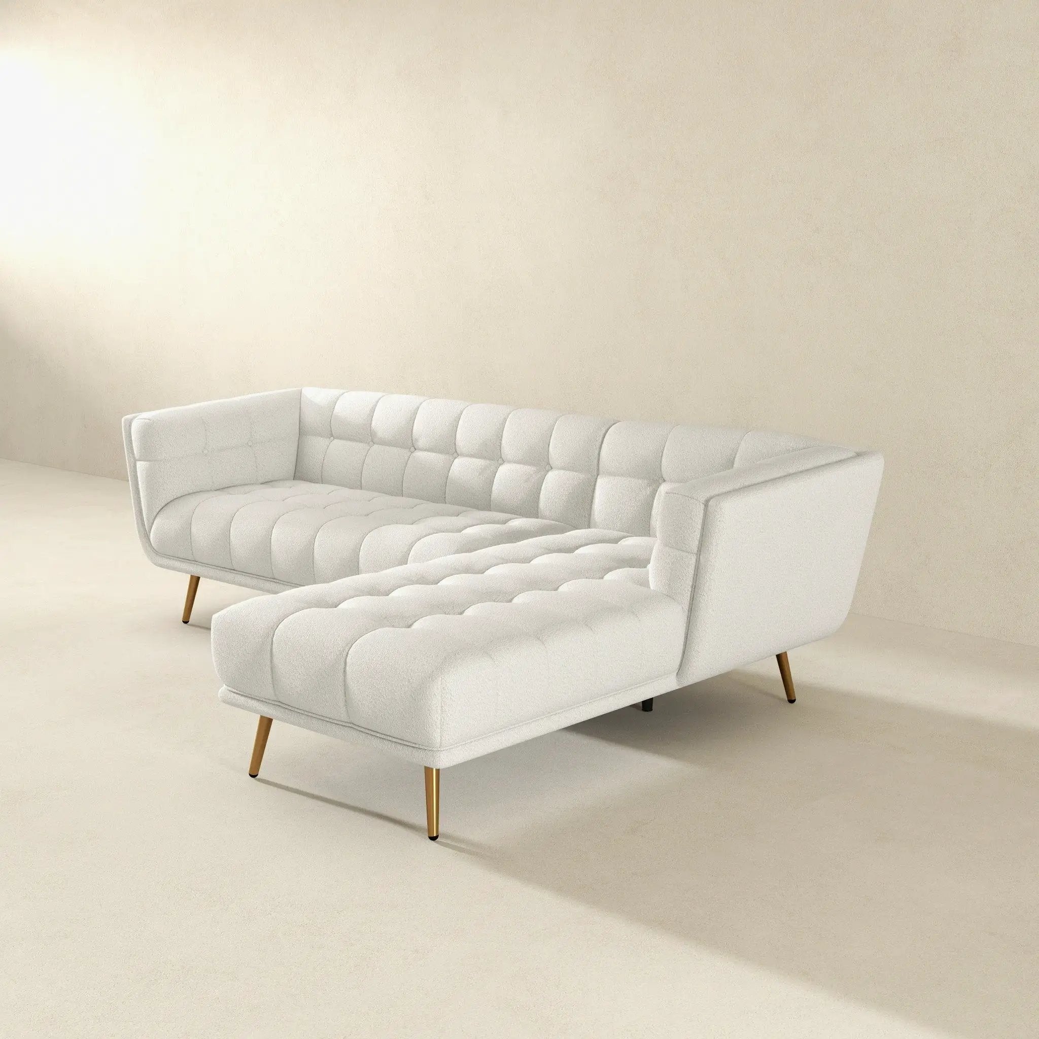 Addison - L Shape Sectional Sofa Tufted by Unique Piece Furniture