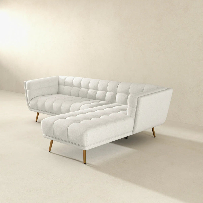 Addison - L Shape Sectional Sofa Tufted by HouseOfZazla