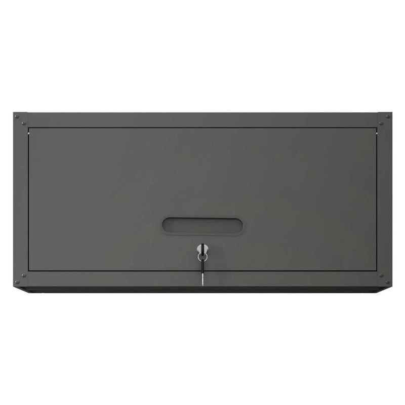 Heavy Duty, Metal Wall Mounted Tool Storage Cabinet Steel Metal Garage Storage Cabinet - Black / Gray by HouseOfZazla