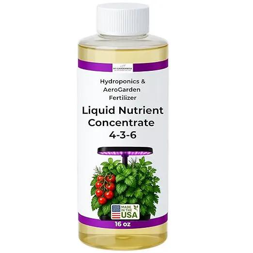 Liquid Plant Food – Hydroponics Nutrients for Indoor House Plants, Tomato, Strawberry, Lucky Bamboo, Lettuce, Vegetable Garden & Herbs – Aero Nutrients Liquid Fertilizer for All Growing Systems (16oz) by GreenHaven Gardens