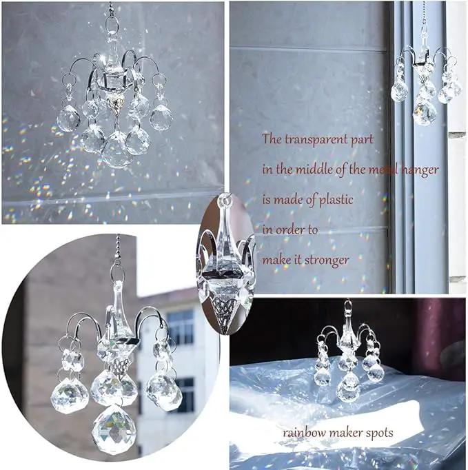 H&D HYALINE & DORA Crystals Ball Prisms Suncatcher Hanging Ornament Hanger Rainbow Maker with Hook by GreenHaven Gardens
