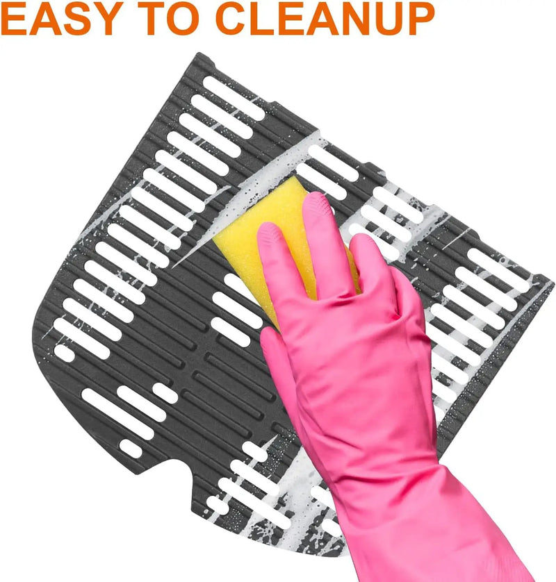 Cast Iron Cooking Grates for Weber Traveler Portable 9010001 9020001 9030001 9013001 Grills, Grill Grate Replacement Parts for Weber Traveler Portable Gas Grill Stealth Edition, 2 Pack by GreenHaven Gardens