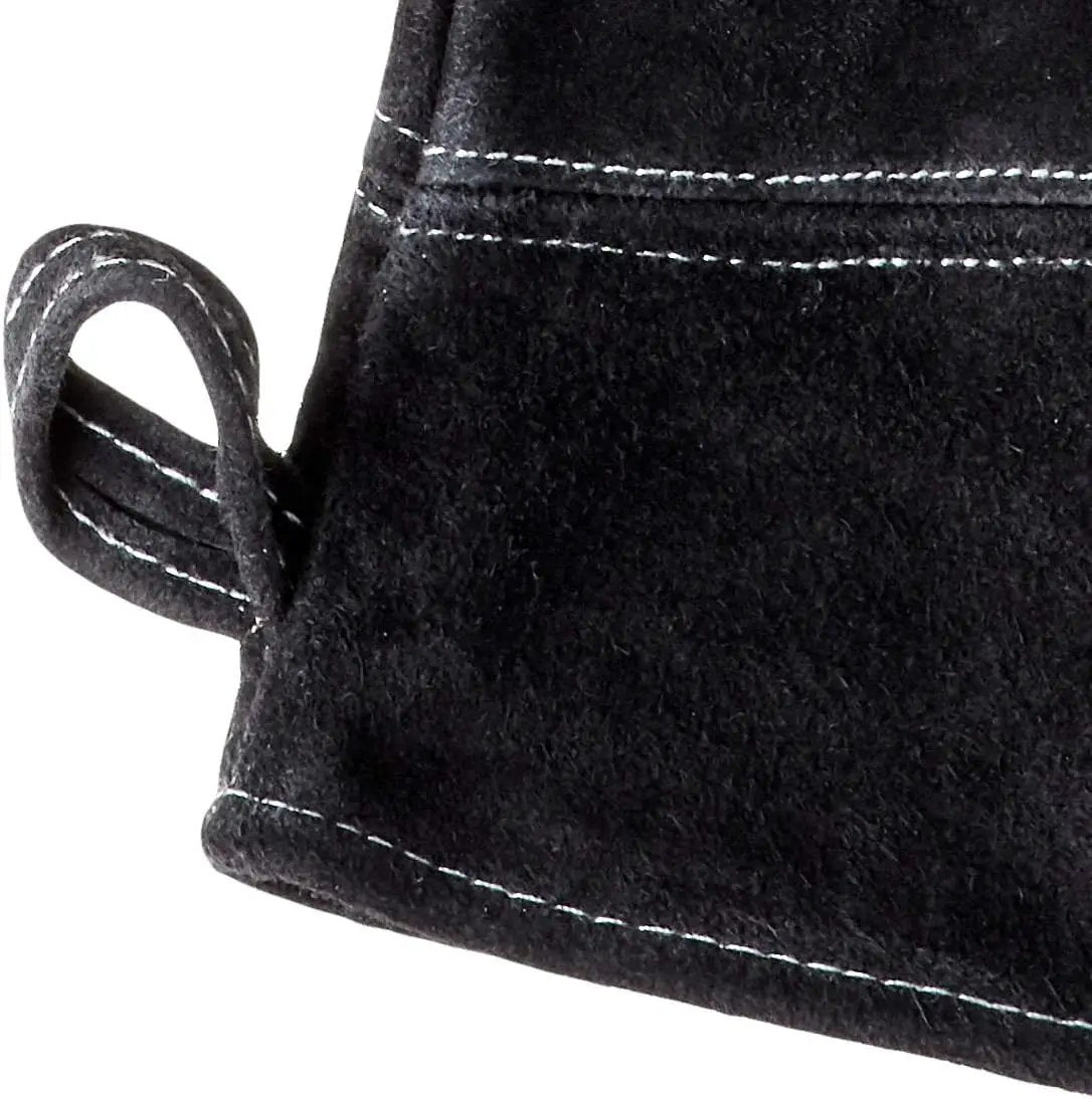 Outset 76604 Leather One-Size Grill Gloves, 15 inch, Black by GreenHaven Gardens