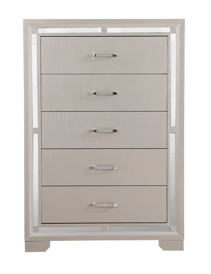 Alana - Chest - Silver Champagne by Unique Piece Furniture