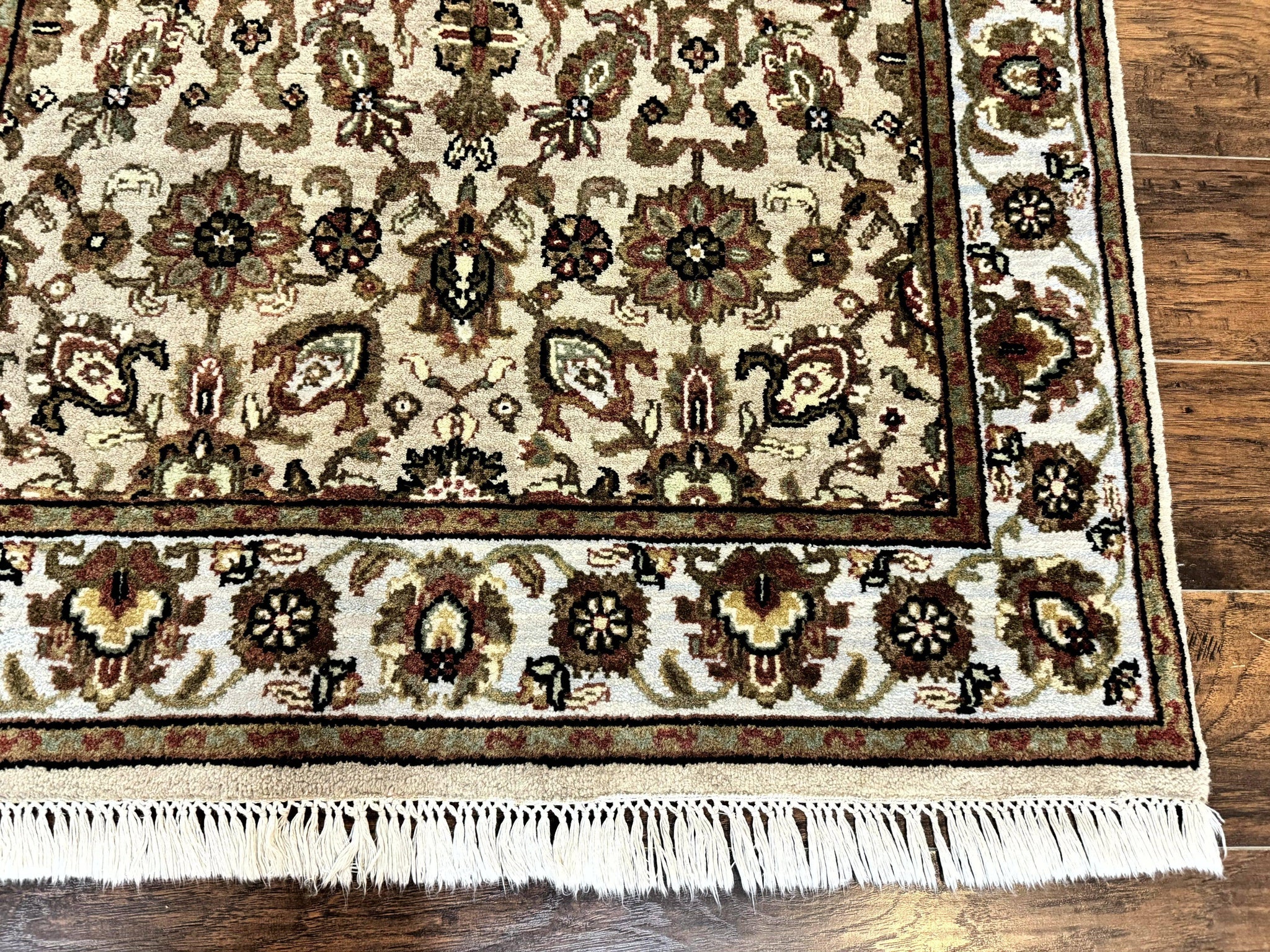 Pak Persian Rug 4x6, Floral Allover Vintage Oriental Carpet, Handmade Wool Rug by Jewel Rugs