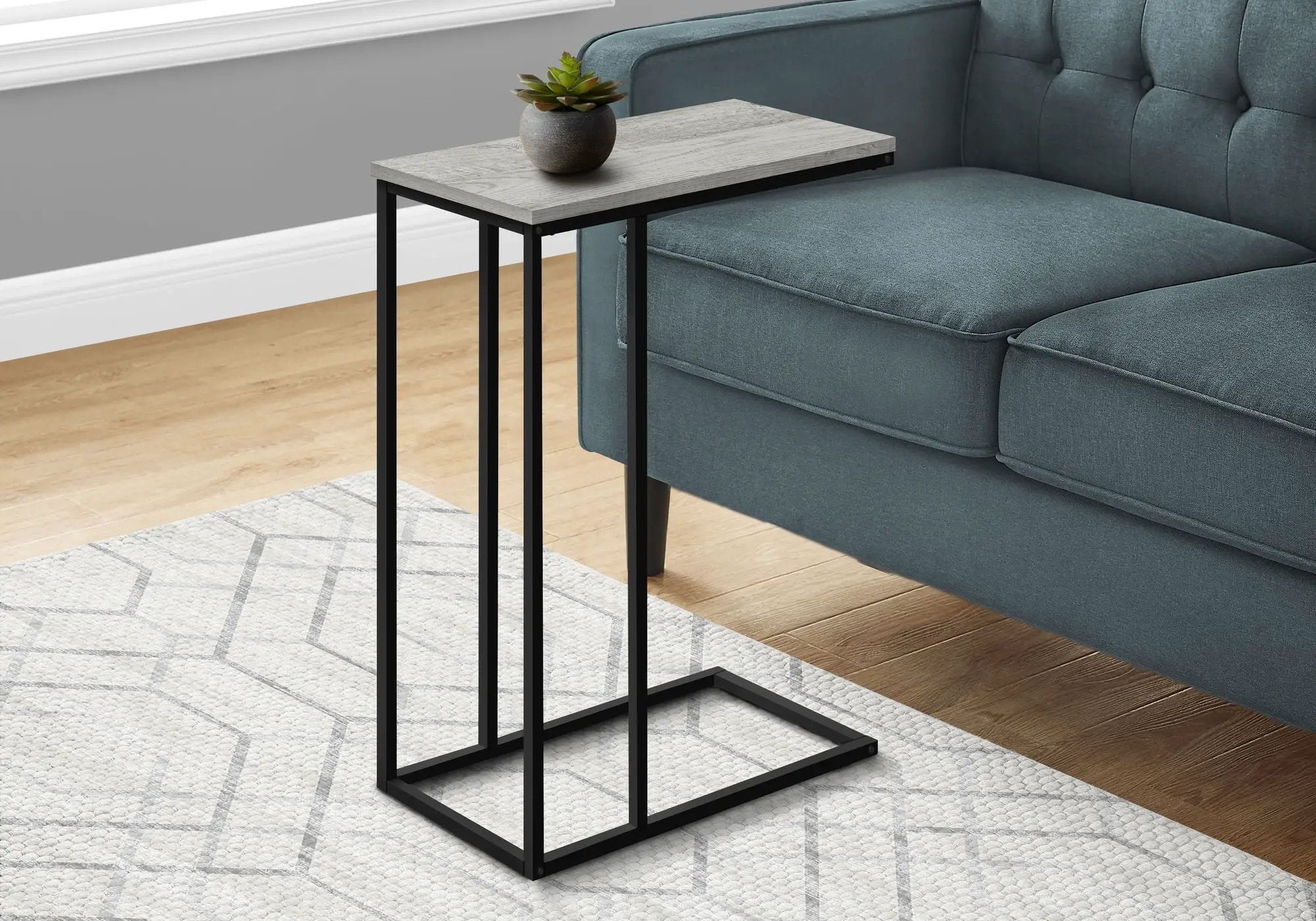 Accent Table, C - Shaped, Space-Saving Functionality by Unique Piece Furniture