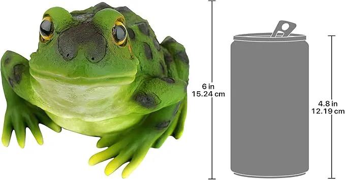 Design Toscano Ribbit The Frog Garden Toad Statues, 9 Inch, Set of Two, Polyresin, Full Color by GreenHaven Gardens