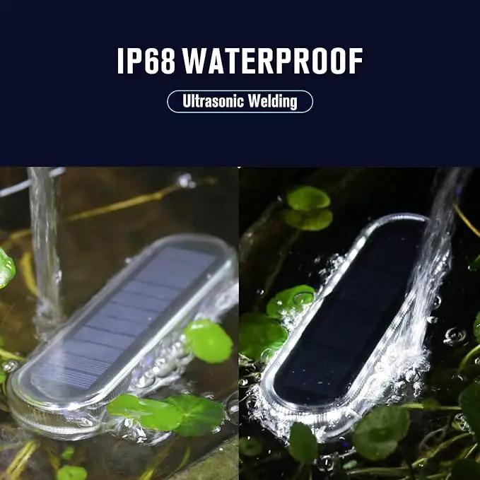 Honalia Solar Driveway Lights Outdoor 6 Pack, Dock Lights Solar Powered Waterproof IP68, Solar Deck Lights Cool White Driveway Markers Concrete Step Lights for Driveway Deck Stairs Marine Dock Runway by GreenHaven Gardens