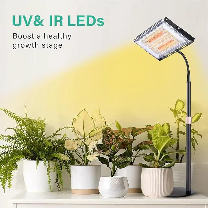 LBW Grow Light for Indoor Plants,144 LED Full Spectrum Plant Light for Indoor Plants, Large Desk Grow Lamp with On/Off Switch, Height Adjustable, Flexible Gooseneck, Ideal for Indoor Grow by GreenHaven Gardens