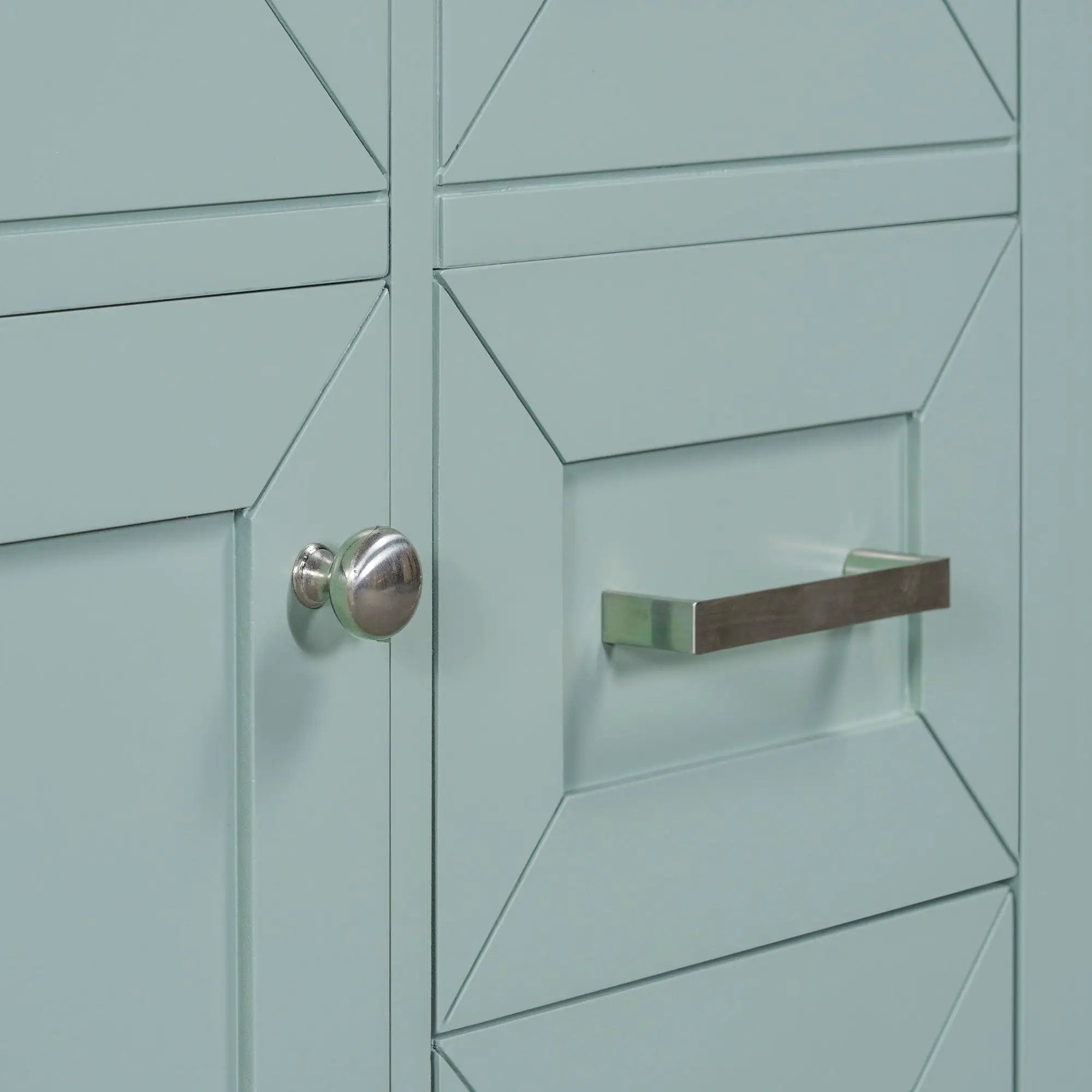 30" Bathroom Vanity Without Sink, Cabinet Base Only, Bathroom Cabinet With Drawers - Green by HouseOfZazla