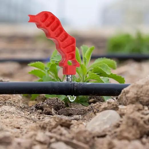 HARFINGTON 3Pcs 2-in-One Drip Irrigation Tubing Hole Punch 8mm for 1/4 Inch Fitting and Emitter Insertion Drip Tube Hole Punch Fitting Insertion Tools for Laying Branch Drip Pipes, Red by GreenHaven Gardens