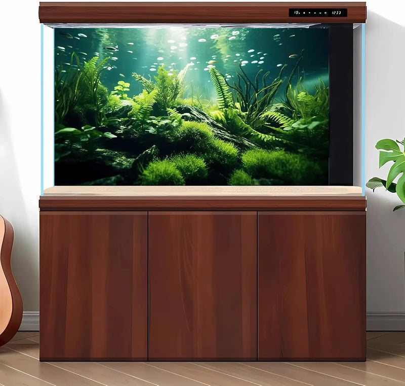 Underwater Fish Tank Background Under The Sea Aquatic Plants Aquarium Background Ocean Floor Rock Terrarium Backgrounds Tropical Fish Green Seaweeds Aquarium Backgrounds for Fish Tank Decor 72x18in by GreenHaven Gardens