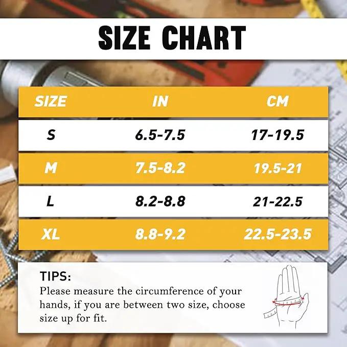 HANDLANDY Leather Work Gloves for Men & Women, Reinforced Durable Garden Gloves, Cowhide Working Glove for Gardening by GreenHaven Gardens