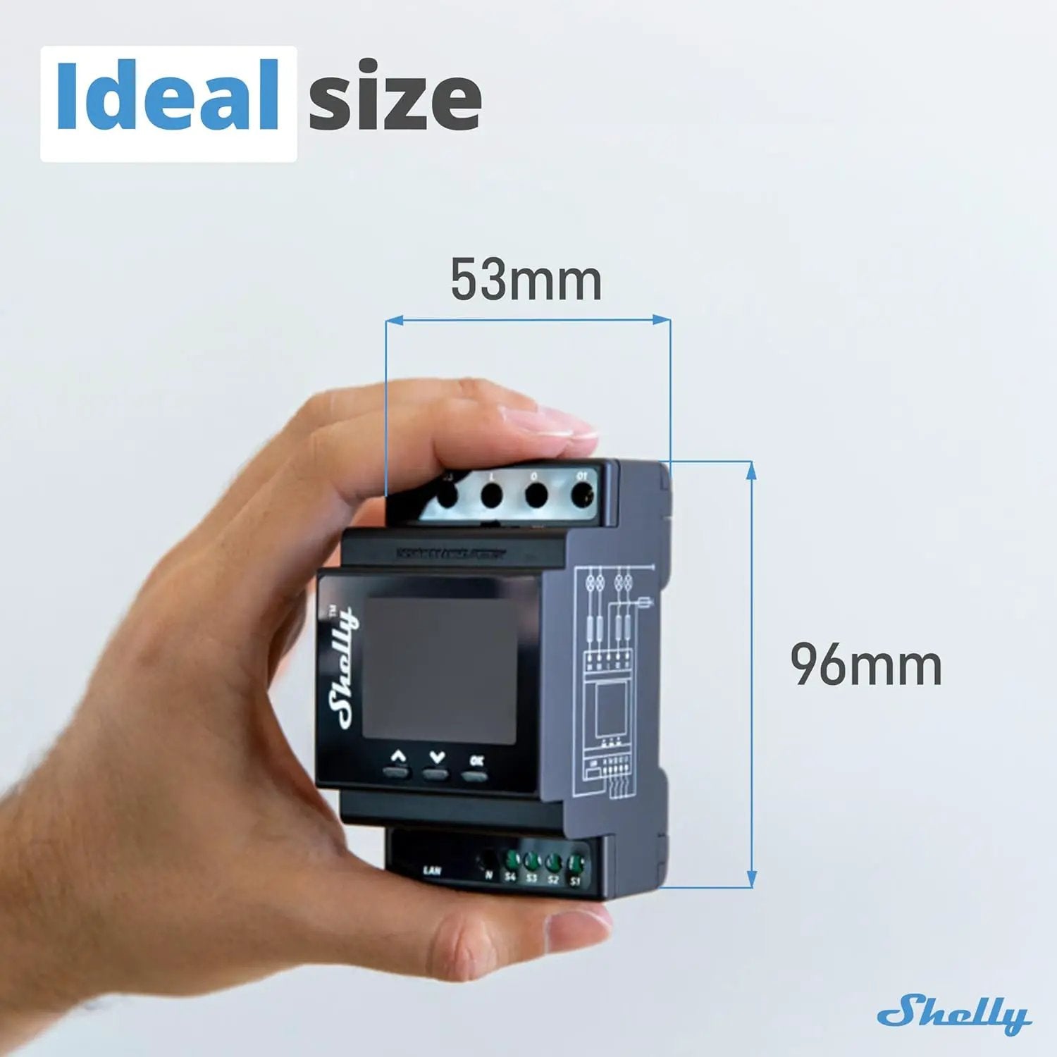 Shelly Pro 4PM | Wi-Fi & LAN, 4-Channel Smart Relay with Power Metering | Home Automation | Compatible with Alexa & Google Home | iOS Android App| Remote Appliances Control and Monitoring by GreenHaven Gardens