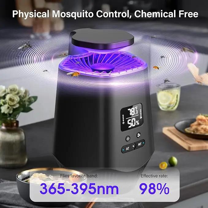 Fruit Fly Traps for Indoors, Gnat Traps for House Indoor Fly Trap Indoor, Effective Fruit Fly Traps Bug Zapper Indoor Mosquito Trap for House Plant Pest Control with 10PCS Refills by GreenHaven Gardens