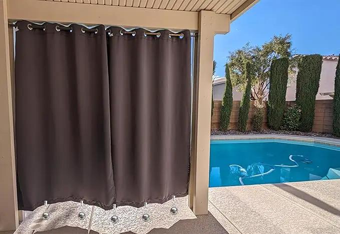 12 Pack Heavy Duty Curtain Weights, Heavy Weights for Outdoor Curtains of Pergola Patio Gazebo Cabana, Stainless Steel Weight Clip Down Curtain, Garden Flag, Shower Curtain, Tablecloth by GreenHaven Gardens