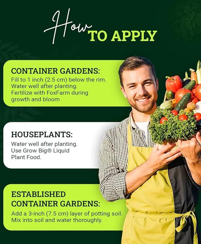 FoxFarm Happy Frog Potting Soil, 12qt – for Indoor/Outdoor Container Plants, Improves Root Efficiency, pH Adjusted for Optimal Nutrient Uptake – Contains Microbes and Humic Acids (Pack of 4) by GreenHaven Gardens