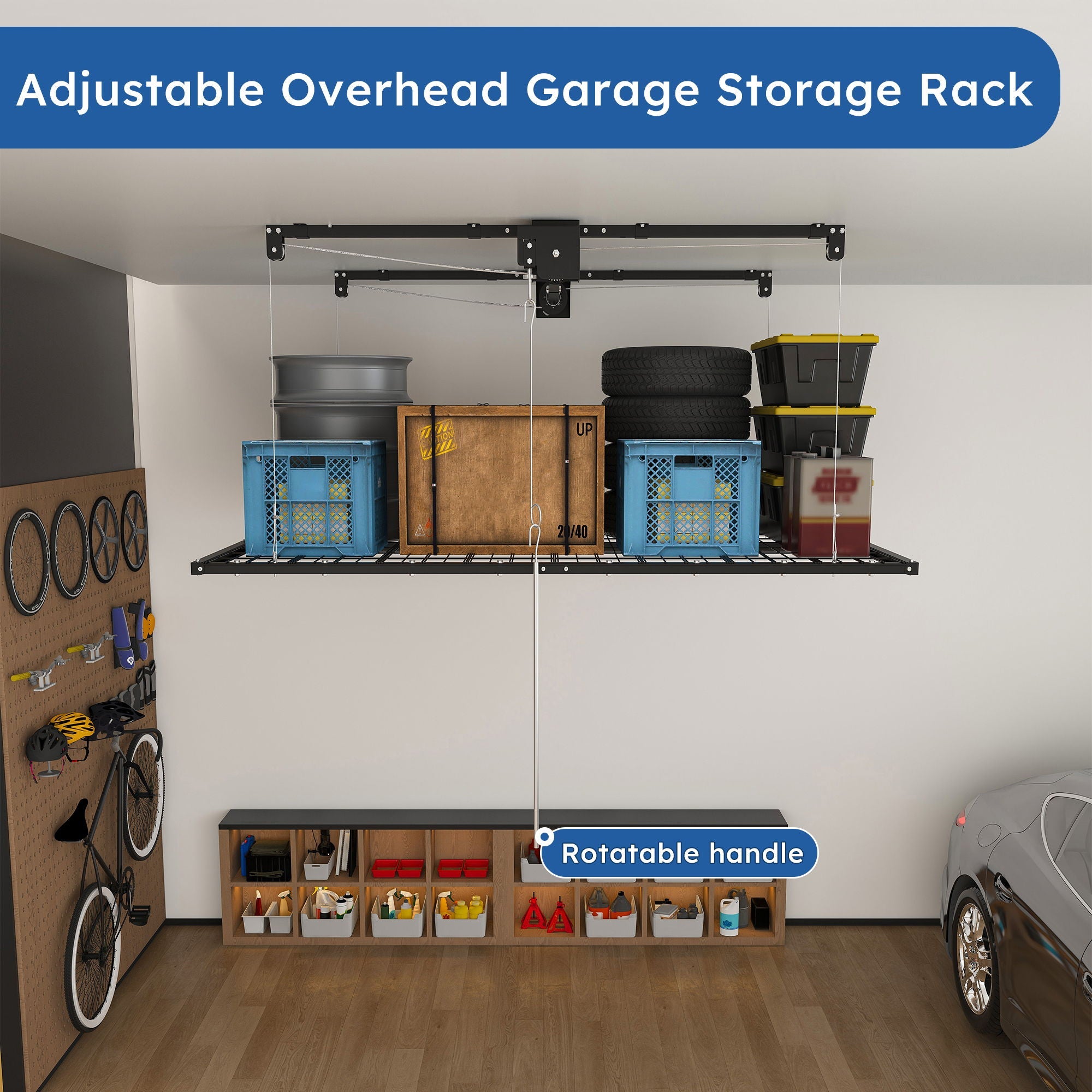 Overhead Garage Storage Rack by HouseOfZazla