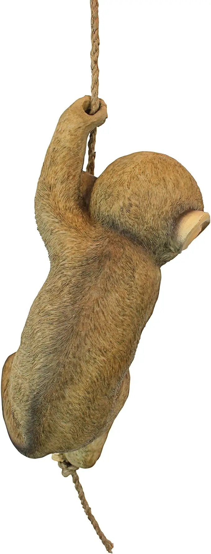 Design Toscano Chico the Chimpanzee Baby Monkey Hanging Indoor/Outdoor Animal Statue, 16 Inch Long, Cast Stone Resin, Brown Painted Finish by GreenHaven Gardens