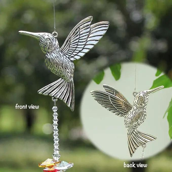 Crystal Garden Suncatcher Hanging Crystals Ornament for Window Rainbow Maker Prisms Home Decor Gift Boxed Sun Catcher Gift Idea for Mom Friends Grandma,Hummingbird by GreenHaven Gardens