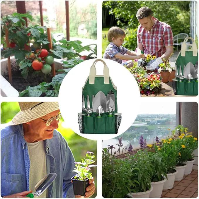 11-Piece Gardening Tool Set, Garden Tool Kit with Tote Bag, Adjustable Apron, and Gardening Accessories, Perfect Gardening Gifts for Women and Men by GreenHaven Gardens