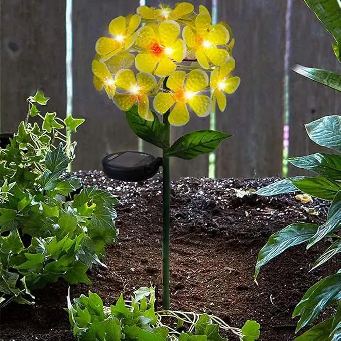 Solar LED Metal Flower Stake Light - Perfect for Your Garden, Patio, Walkway, or Outdoor Living Area - Includes 1 Flower Light by GreenHaven Gardens