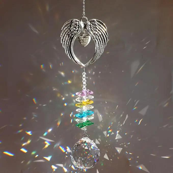 Sympathy Gifts for Loss of Loved One Crystal Suncatcher Sympathy Rainbow Bereavement Grief Memorial Gifts Ideas for Loss of Mom Dad Friend Child Cat Dog Pet by GreenHaven Gardens