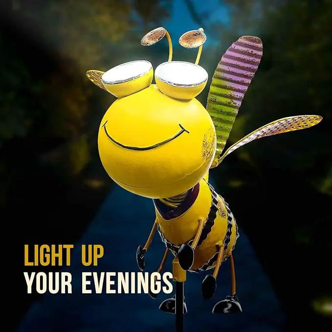 Bee Garden Decor - Add A Touch of Whimsy to Your Outdoor Living Space with This Bumble Bee Metal Yard Art - Bee Yard Decor by GreenHaven Gardens
