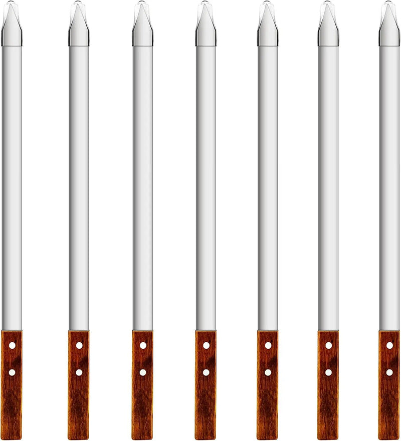 23.6 Inch Long Kabob Skewers,0.91Inch Wide Skewers for Kabobs,Metal Stainless Steel Skewers for Grilling,Extra Large Flat Kebab BBQ Skewers,Barbecue Kabob Sticks with Wood Handle,Set of 7 Kebob by GreenHaven Gardens