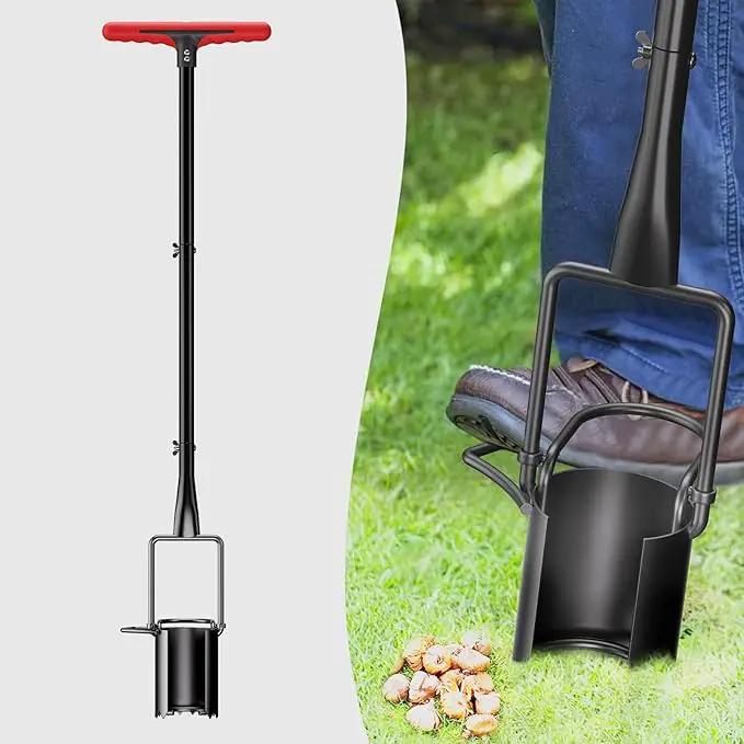 FLORA GUARD Long Handle Bulb Planter Tool, Standing Gardening Bulb Transplanter, Turf Remover Lawn Inserter - for Digging Holes by GreenHaven Gardens