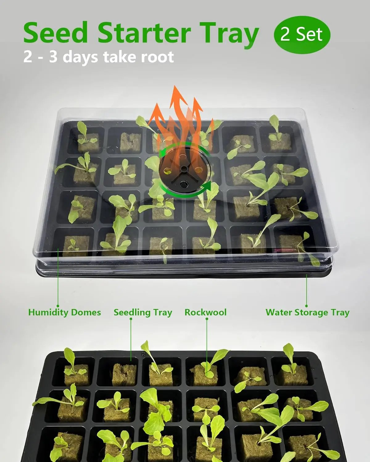 Hydroponics Tower Growing System，45 Pods Vertical Indoor Garden，360° Full-Spectrum Lights, Automatic Water Circulation System，Suitable for Leafy Greens and Herbs，Include Seed Starter Tray by GreenHaven Gardens