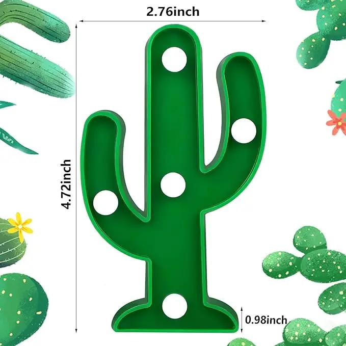 Kathfly 12 Pieces Western Party Decor Cactus Light Centerpieces Mexican Fiesta Party Decorations Night LED Tabletop Lamp Cactus Cute Mini Light for Bedroom Garden Home Cinco De Mayo Gift by GreenHaven Gardens
