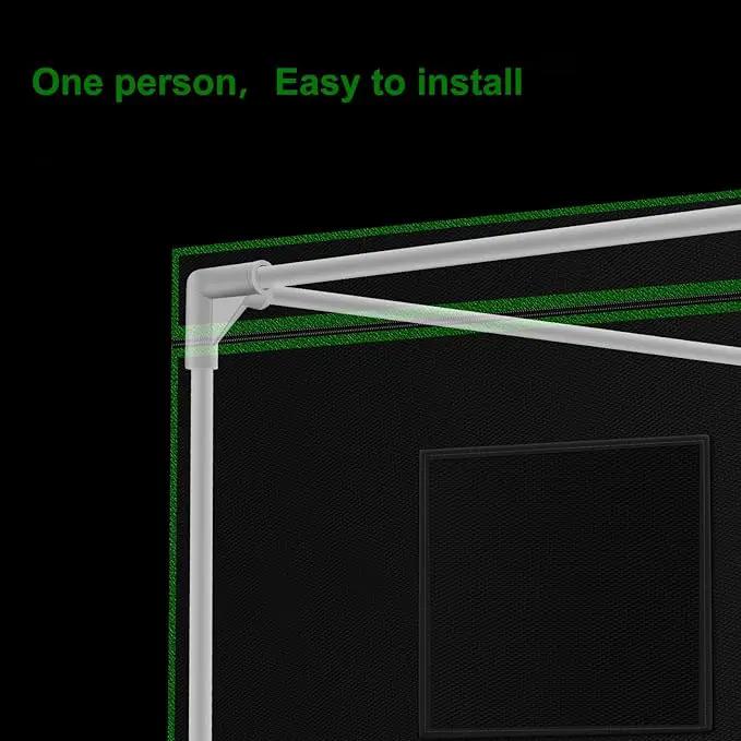 MELONFARM Small Grow Tent for Aerogarden，30”x18”x36” ，Hydroponics Growing System ，Highly Reflective 600D Diamond Mylar Canvas with Ventilation window and Floor Tray for Hydroponic Indoor Plant Growing by GreenHaven Gardens